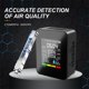 thumbnail image 2 of Scienceny Detector de prueba de aire 5 en 1 pantalla profesional portátil 3,7 V 2000 mAh termómetro de carga USB higrómetro de oficina Medidores de medidas dimensionales Negro, 2 of 6