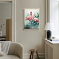 thumbnail image 2 of Nawypu Stupell Home Décor Flamingo Duo Watercolor Texture Stretched Canvas Wall Art, Proudly, 2 of 4