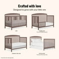 thumbnail image 4 of Dream On Me Odelle 5-in-1 Convertible Crib, Converts from Baby Crib to Toddler Bed, Day Bed, Kids Bed and Full Size Bed, Three Adjustable Mattress Height Positions, Baltic Amber, 4 of 7