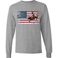 thumbnail image 3 of Inktastic Rodeo Bull Riding Patriotic Long Sleeve T-Shirt, 3 of 5