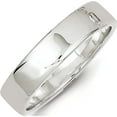 thumbnail image 2 of Sterling Silver 5mm Flat Band (Size 9) Made In United States qwfb050-9, 2 of 5