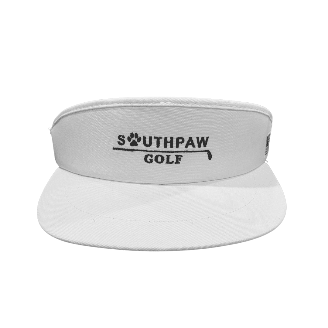 Southpaw Golf White Southpaw x Imperial Tour Visor, Adult Unisex, Size: One Size