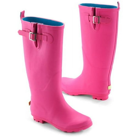 Women's Metal Buckle Rain Boots