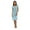 Blue, variant on Casual Nights Women's Smocked Lace Short Sleeve Nightgown