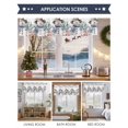 thumbnail image 6 of Christmas Snowman Valances for Windows, 54 x 18in, Shell Starfish Coral White Rod Pocket Kitchen Valance Curtain Light Filtering Window Treatments for Living Room Bedroom, 1 Panel, 6 of 7
