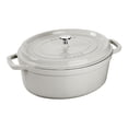 thumbnail image 1 of STAUB La Cocotte 8 L Cocotte Ovale en Fonte, Truffe Blanche, 1 of 3