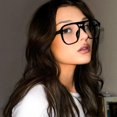 thumbnail image 3 of Square Frame Glasses Retro Marine Lenses Pilot, 3 of 9