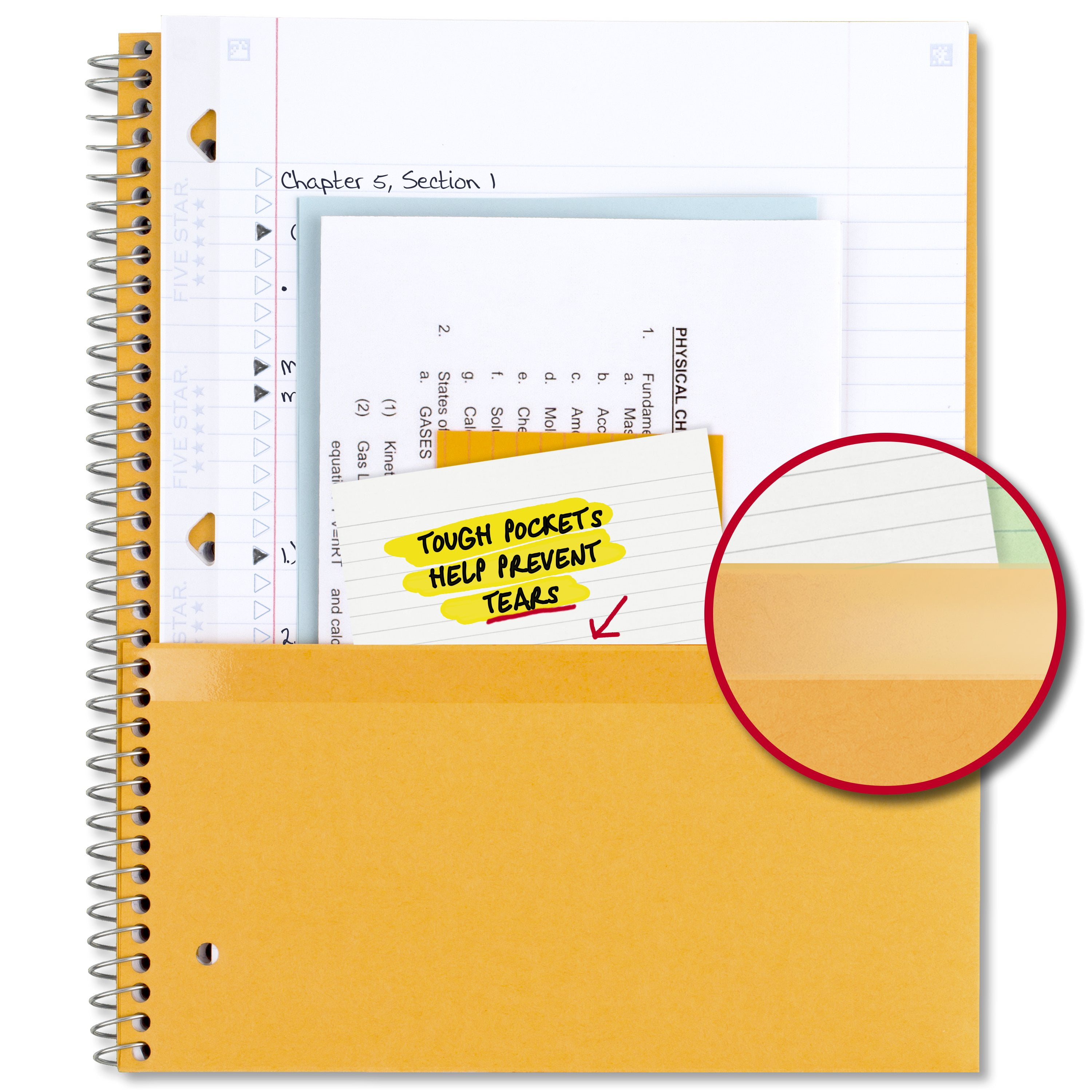 Five Star Wirebound Notebook Plus Study App, 1 Subject