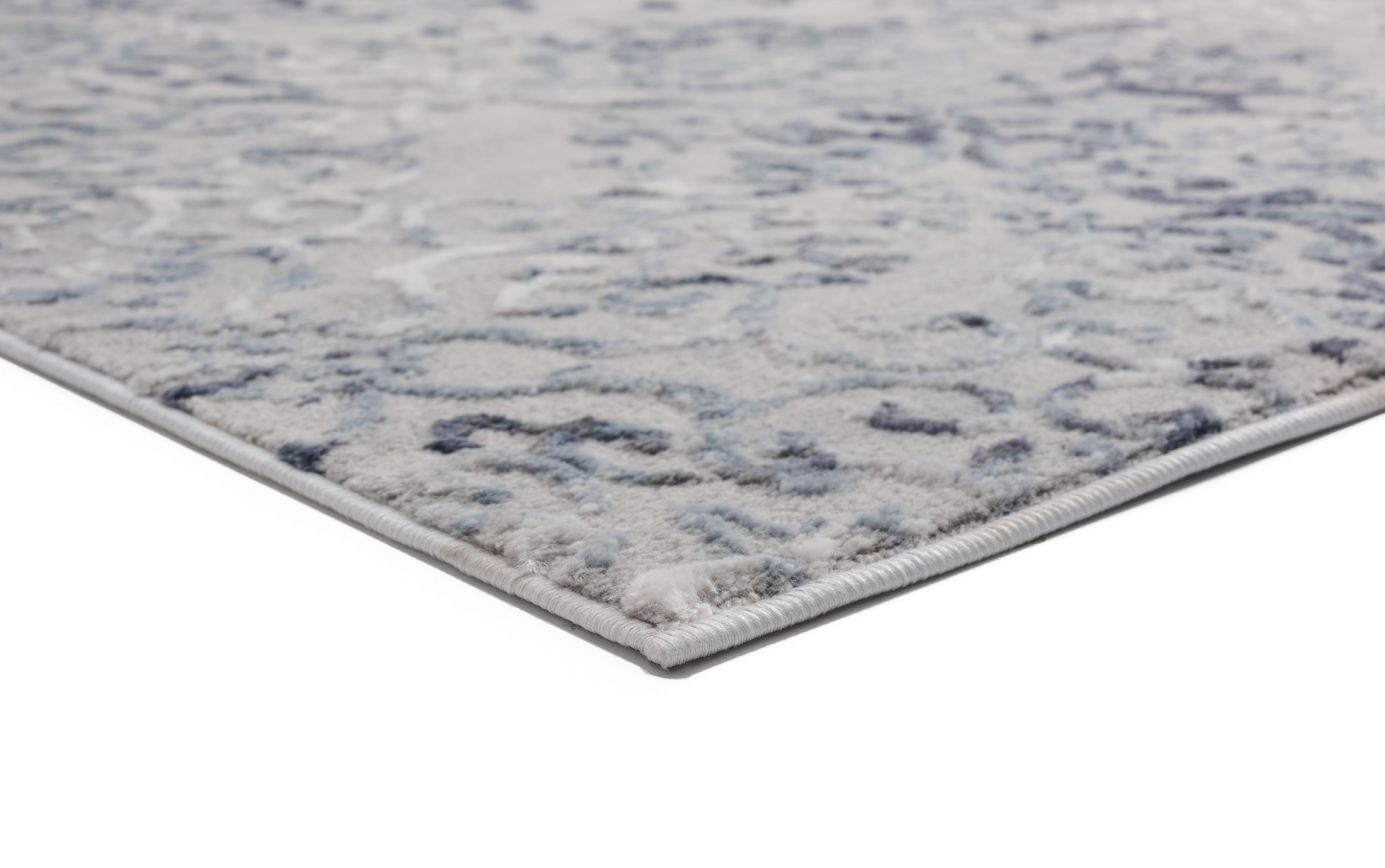 United Weavers Rasbora Tetra Transitional Bordered Runner Rug, Blue, 2'7" x 7'2"