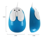 Dpisuuk Wired Mouse, Cute Rabbit Shaped Computer Mouse, Optical USB Corded Mouse, Kids Mouse for Laptop PC Desktop Computer (Blue)