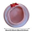 thumbnail image 4 of ZHOGXU Beret Hat For Women Lace Trim Strawberry Bow Design Retro Style Thickened Warm Comfortable Caps For Autumn Winter Daily Wear Pink One Size, 4 of 9