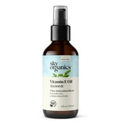 Sky Organics Vitamin E Oil for Soothing Dry, Compromised Skin, 4 fl oz