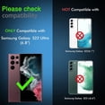 thumbnail image 4 of [2+3 Pack] Privacy Screen Protector for Samsung Galaxy S22 Ultra 5G [Not Glass], 2 Pack Anti-Spy Flexible TPU Film With 3 Pack Tempered Glass Camera Lens Protector, Case Friendly, 4 of 8