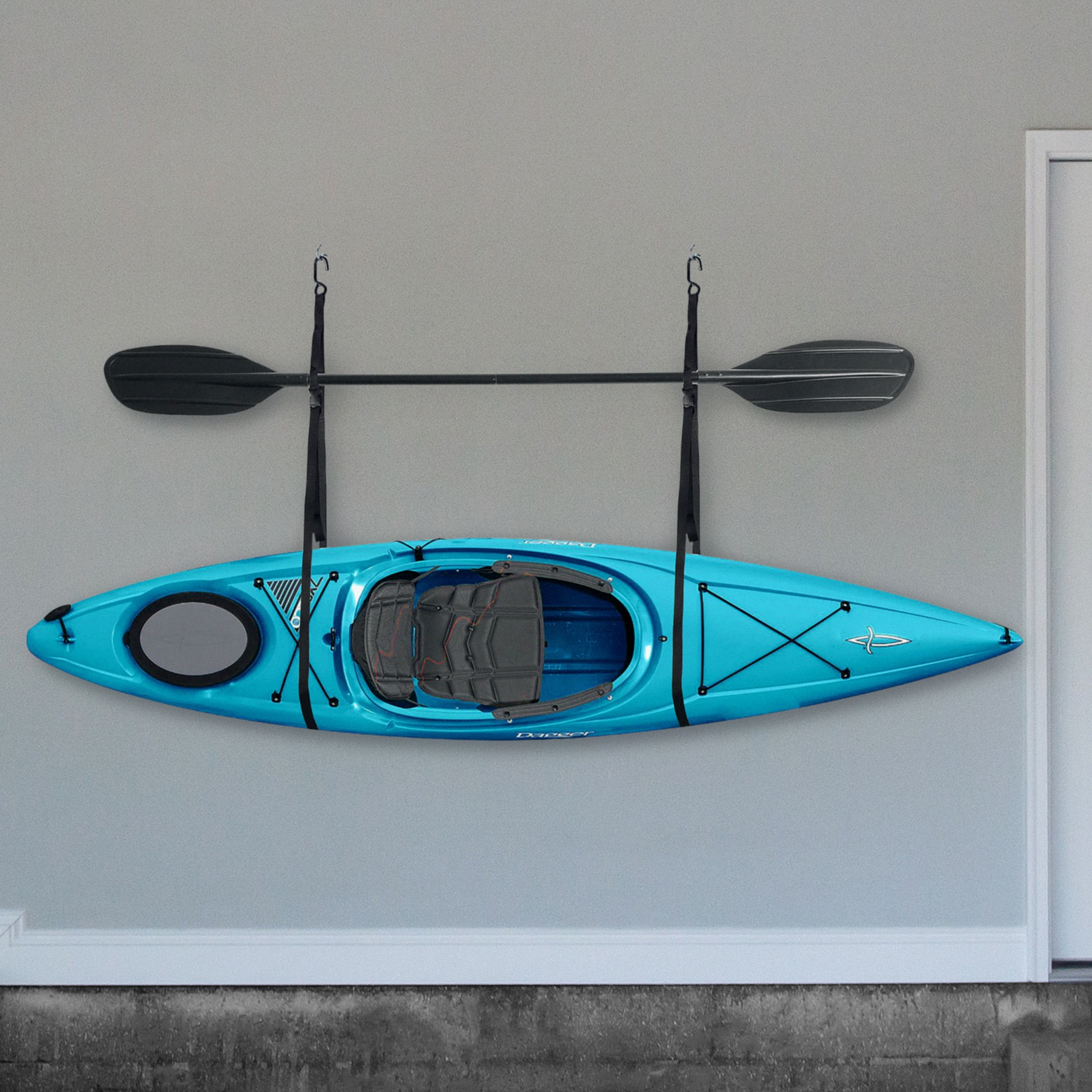 RAD Sportz Single Kayak Rack - 55lb Capacity Watercraft Storage Straps