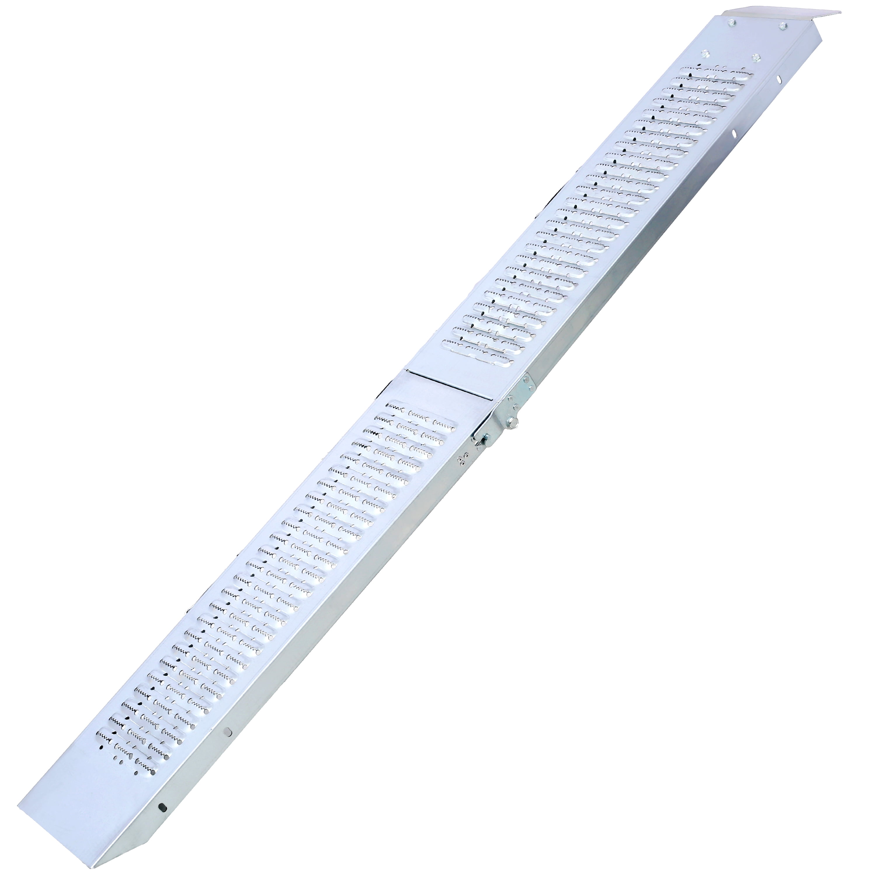 Folding Loading Ramps (2-Pack), 950 lb Capacity, 71 in, Silver