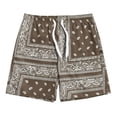 thumbnail image 2 of Gibobby Mens Swim Trunks with Compression Liner Quick Dry Board Shorts Beach Sports Short for Men Swimming Bathing Suits with Pockets Swimwear Surfing(XL,Brown), 2 of 4