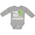 thumbnail image 3 of Inktastic I am Not a Hugger with Cactus Boys or Girls Long Sleeve Baby Bodysuit, 3 of 5