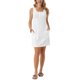 thumbnail image 1 of INSPIRE CHIC Vestido Mini de Verano sin Mangas con Cuello Redondo y Botones, con Bolsillos, Color Blanco, 1 of 6
