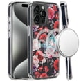 thumbnail image 4 of For Apple iPhone 12 / 12 Pro Magsafe Case Cute Pattern Design Durable Shockproof SlimTPU Hard Back [Compatible with Magsafe] Cover, XPM Phone Case [Roses Flower], 4 of 8
