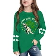 thumbnail image 1 of Blusas y camisas de manga larga con cuello redondo, moda del Día de San Patricio, blusa informal con estampado bonito de manga larga para niños y niñas., 1 of 5