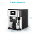 thumbnail image 6 of DISHUP 3 IN 1 Water Dispenser with Ice Maker & Crusher, 40 lbs/24H Ice Maker Machine,  Self Cleaning, Home/Office, Black, 6 of 6