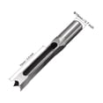 thumbnail image 3 of Uxcell Square Hole Drill Bits for Wood 9/16" x 210mm Mortising Chisel Bit Auger Spur Cutter Tool, 9/16', 3 of 8