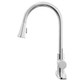 thumbnail image 4 of Novatto NKF-H14CH-D Dual Action Single Lever Pull-down Kitchen Faucet w/ Deck Plate, Chrome, 4 of 9