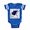Royal Blue, variant on CafePress - Plays With Beetles 4 - Cute Infant Baby Football Bodysuit