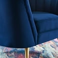 thumbnail image 6 of Modway Opportunity Performance Velvet Armchair in Navy, 6 of 8