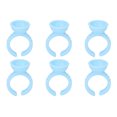 thumbnail image 4 of Ink Ring Cups, Disposable Portable Microblading Pigment Ring Cup Clean Elastic Blue  For  Training School For Tattooist, 4 of 8