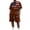 Brown, variant on Summer 4th of July Patriotic 2 Piece Short Sets for Men, American Flag Print Loose Fit Crew Neck T-Shirt & Shorts Independence Day Beach Vacation Outfits