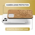 thumbnail image 6 of Case Yard Wooden Case Outside Soft TPU Silicone, Slim Fit Shockproof Wood Phone Cover for Girls Boys Men and Women, Supports Wireless Charging Discovery and Adventure Design case for iPhone-11-Pro, 6 of 7