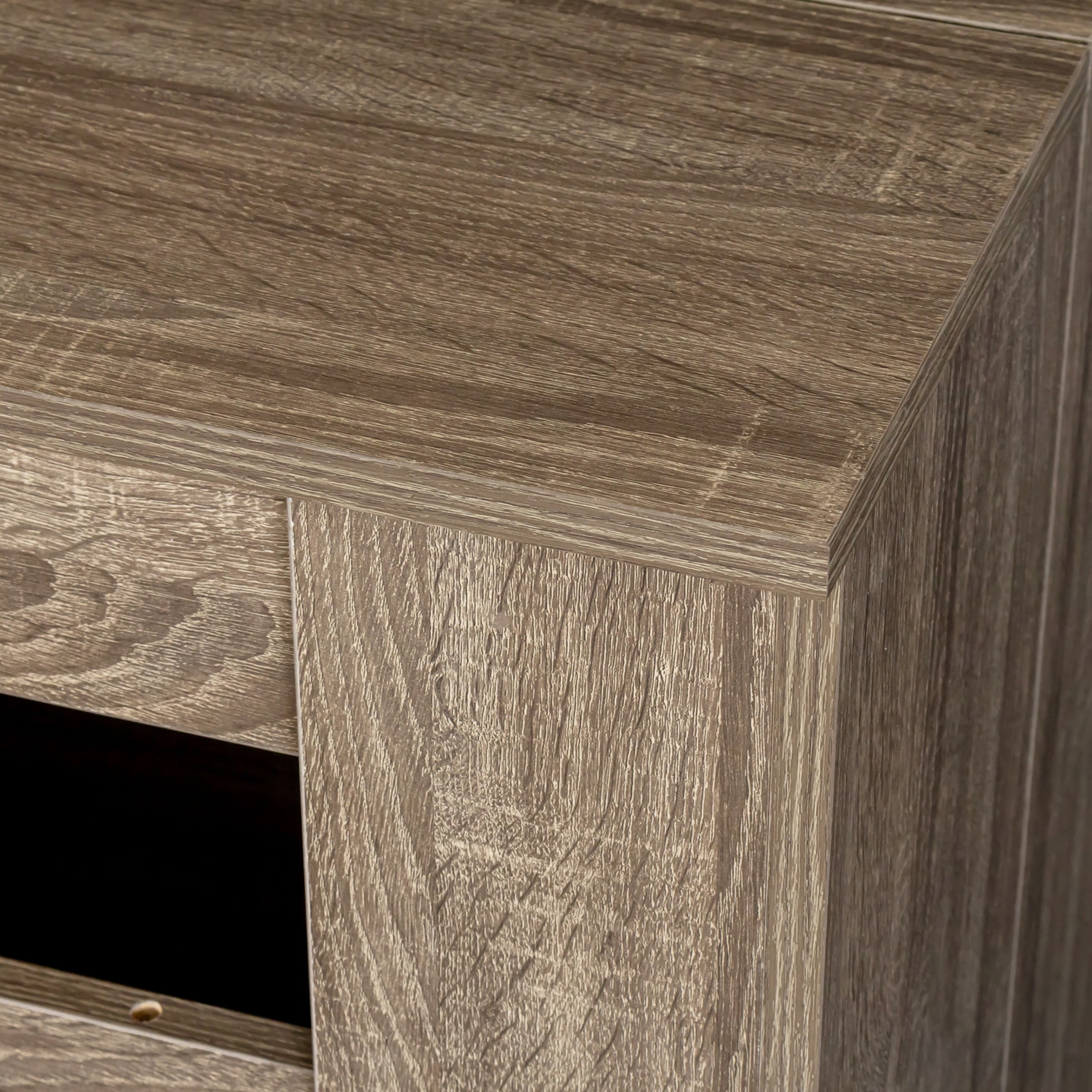 Noble House Kirk 118.1" Extendable Console Dining Table, MDF and Chipboard, Modern Space-Saving Leaf System, Brown