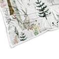 thumbnail image 3 of Forest Deer Throw Blanket, Wild Animals Rustic Cabin Forest Throw Blanket, Rustic Vintage Deer Farmhouse Throw Flannel Blankets for Couch Bed, Country Lodge Hunting Plush Cozy Fuzzy Blanket 50" x 60", 3 of 4