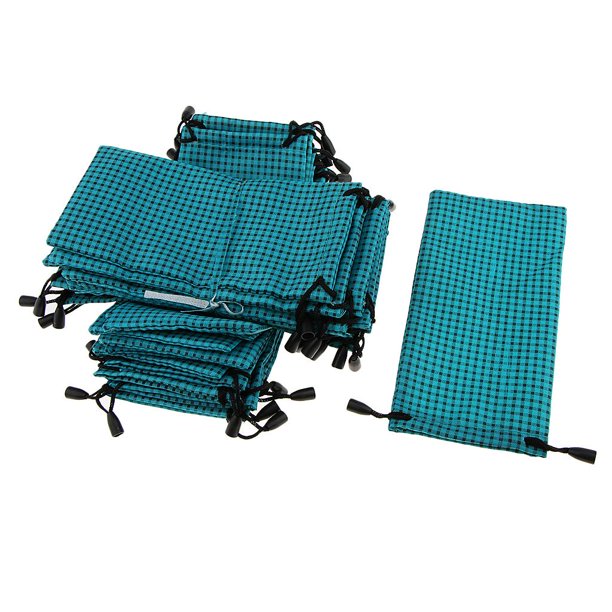 20 piezas cordón impermeable gafas de sol lectura anteojos almacenamiento bolsa bolsa Verde Colcomx Estuche profesional para gafas
