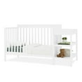 thumbnail image 3 of Delta Children Ellie 5-in-1 Convertible Crib and Changer - Greenguard Gold Certified, Bianca White, 3 of 12