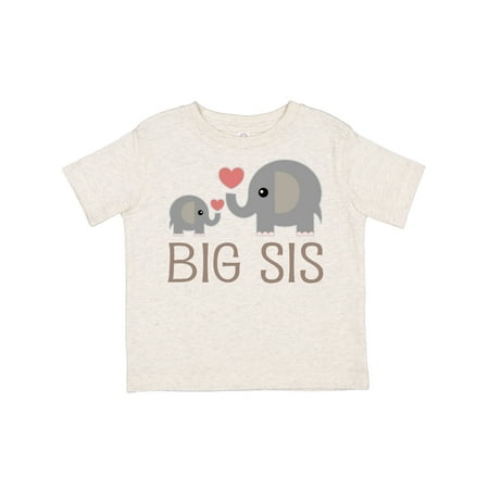 

Inktastic Big Sis Elephant Gift Toddler Toddler Girl T-Shirt