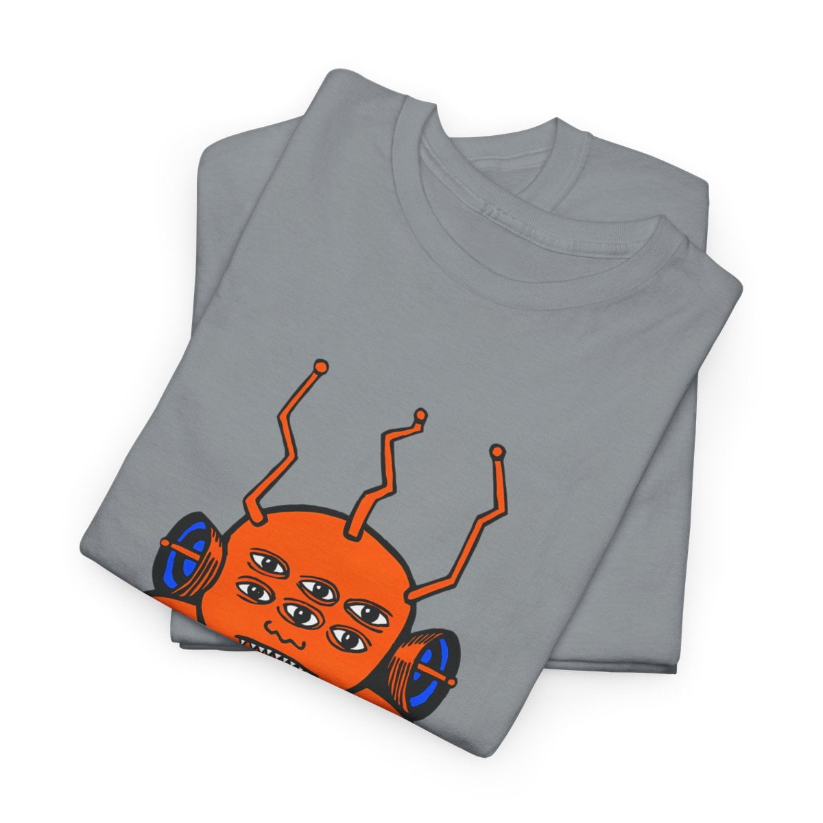 Toy Machine Orange Funky Alien Vintage Skateboarding T Shirt 