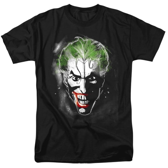 Batman Face Of Madness S/S Adult 18/1 T-Shirt Black