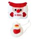thumbnail image 4 of Babero navideño con gorro para mascotas, decoración navideña para perros y gatos pequeños, ideal para fiestas de invierno. ¡Un regalo fantástico! Acce sombrero pentagrama rojo, 4 of 8