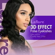Laflare 3D Cahsmere False Eyelashes,Ultra soft & Cruelty free 5 Pairs