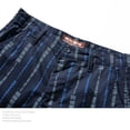 thumbnail image 4 of LYMAYTER Shorts Cargo à Rayures pour Homme Été Design Utilitaire Multiples Poches Shorts Décontractés 28-38, 4 of 9