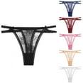 thumbnail image 5 of Xmarks Sexy Floral Lace G-String Thong Panties Blue S-XL, 5 of 10