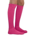 thumbnail image 3 of MDR Women's Extra Long Extra Heavy Slouch Socks - 12 Pairs Size 9-11 - Made in USA (6 Black 6 Fuschia), 3 of 8