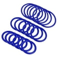thumbnail image 1 of Unique Bargains 4cm 6mm 8.5cm Plastic Carnival Ringtoss Rings Game Hoop, Blue 18 Pack, 1 of 5