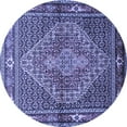 thumbnail image 1 of Ahgly Company Indoor Round Persian Blue Traditional Area Rugs, 7' Round, 1 of 4