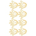 thumbnail image 1 of 100pcs Metal Paper Clips,Bookmarks Hand Shape Paperclips Bookmark Marking Document Organizing Clip,Hand Shape Paper Clips For Office Supplies Gifts, 1 of 8