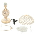 thumbnail image 3 of Crystal Metal Table Lamp for Bedroom Bedside Lamp Gold Decorative Nightstand Lamp, 3 of 15