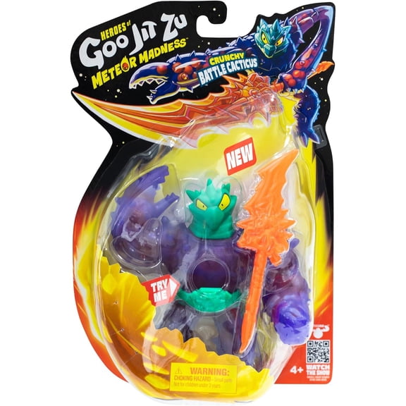 Heroes of Goo Jit Zu Meteor Madness Battle Cacticus Action Figure (Crunchy)