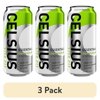 (3 pack) CELSIUS Essentials Sparkling Cherry Limeade, Functional Performance Energy Drink, 16 fl oz Single Can